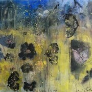 Luiso Sturla, La farfalla e la rosa, olio su tela, cm 80 x 100