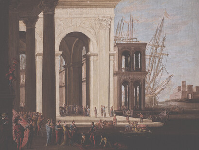 Agostino Tassi, Imbarco della Regina di Saba