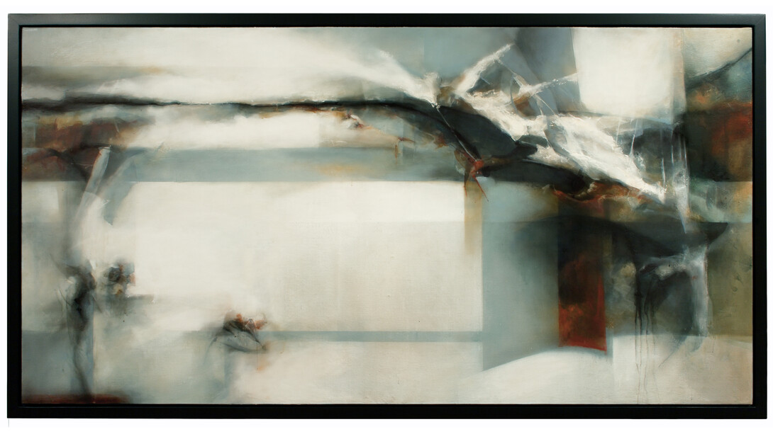 David Mellen, The Offing, 2013, varnish and pigment on linen