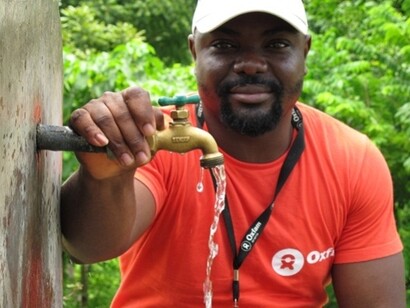 Trabajador de Oxfam en Haití