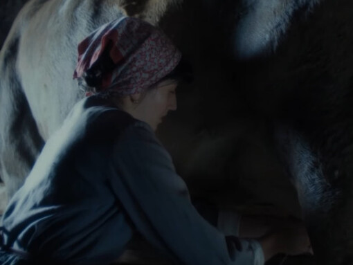 La storia ruota attorno alla famiglia Graziadei e al loro incontro con un soldato disertore, innescando tensioni che mettono in luce i contrasti tra tradizione e cambiamento in un piccolo villaggio isolato. Immagine dal trailer del film con Martina Scrinzi