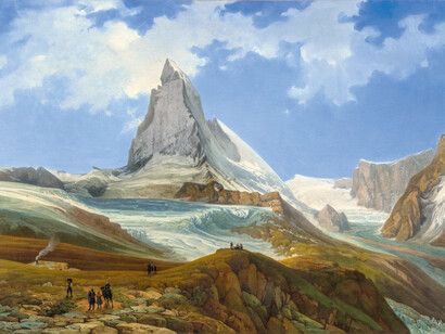 Thomas Ender, The matterhorn seen from the Gornegrat, um. 1854. Mit freundlicher genehmigung des Leopold Museums