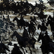 Rocky Hawkins, Land rush (detail). Courtesy of Altamira Fine Art