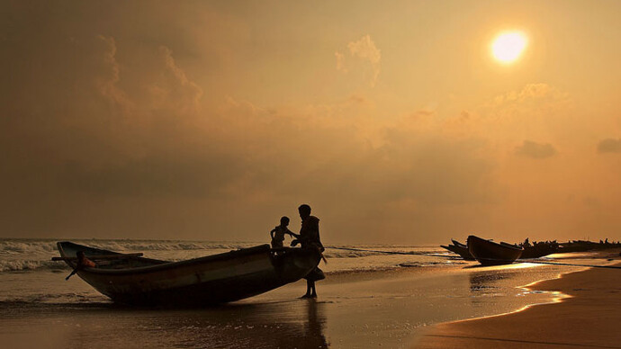Berhampur at sunset