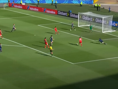 Momento antes del gol que le otorgó la victoria al seleccionado coreano, 22 de septiembre de 2024, Bogotá, Colombia