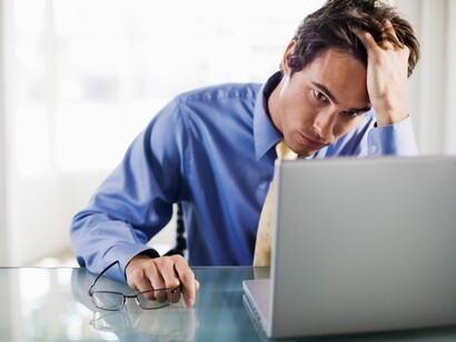 Trabajador estresado