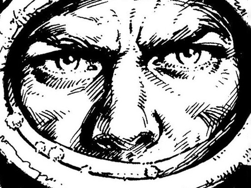 Cuadro de El Eternauta. Los personajes de Wood, como Nippur o Gilgamesh, encarnan una ética del errar y del sobrevivir que acompaña al lector más allá de la viñeta, como si fueran maestros silenciosos