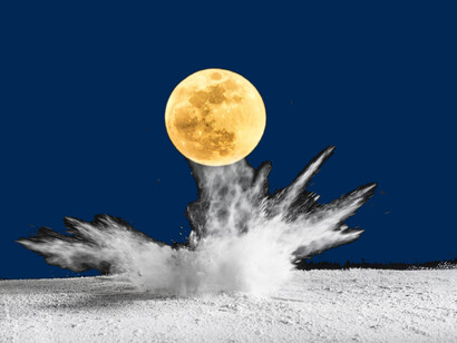 Someone or something stationed on the Moon would shoot tons of dust into space every week towards the Earth