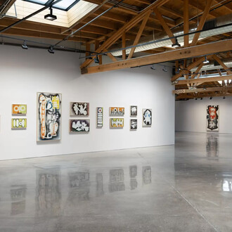 Night window. David Smith spray paintings, 1958 – 1964, exhibition view. Courtesy of Hauser & Wirth Gallery