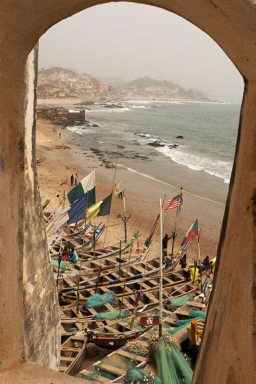 View from the Cape Coast castle © Johan Gerrits
 