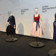 The Upper Austrian woman. Dirndl. Dress, exhibition view. Courtesy of Schlossmuseum Linz