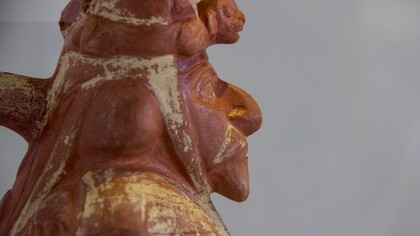 Figura en un huaco de la cultura Moche