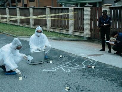 Against a backdrop of police tape and chalk outlines, investigators piece together a crime—just as audiences dissect crime documentaries with an insatiable curiosity