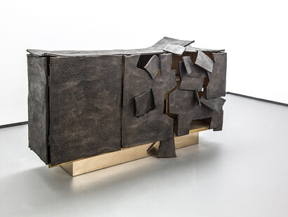 Vincent Dubourg, Insideer Bronze, 2014, bronze, h98 l161 w47 cm / h38.6 l63.38 w18.5 in, limited edition of 8 + 4 ap, Courtesy of Carpenters Workshop Gallery