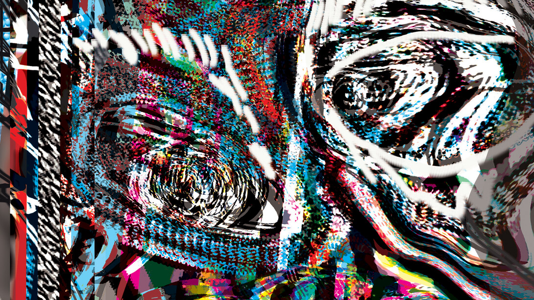 Josh Smith, Faces 4 (detail), 2008, Courtesy: onestar press et l'artiste
