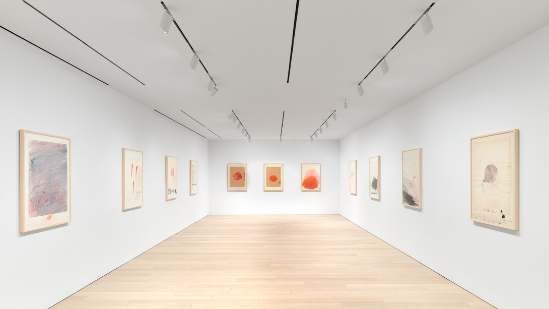 Cy Twombly, exhibition view. Courtesy of Gagosian