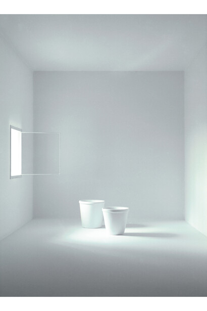 Mayumi Terada, two flowerpots and window, 151801p, 2015, 56 x 40 cm, pigment inkjet print