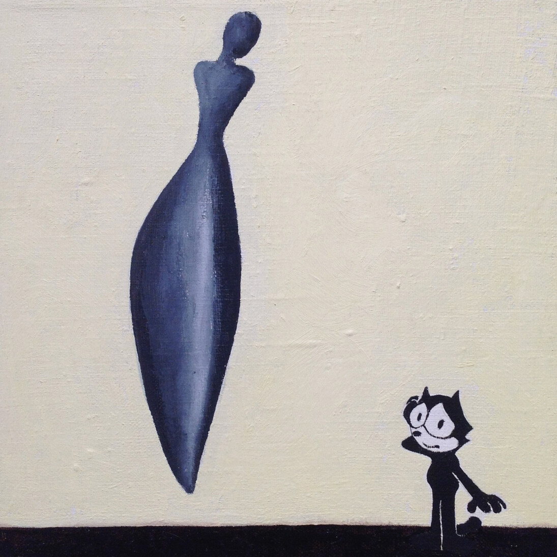 Alex Pinna, Good heavens, Olio su tela, 20 x 20 cm, 2015