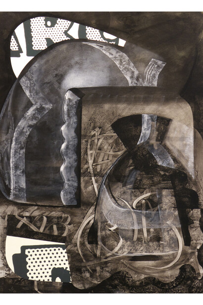Arc, 2011
Ink and acrylic on canvas
40" x 30"
Image courtesy the Artist and TrépanierBaer
Gallery
