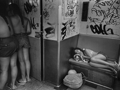 Joni Sternbach, The Passengers (To the Beach), 1976, Gelatin silver print, 11 x 14 inches