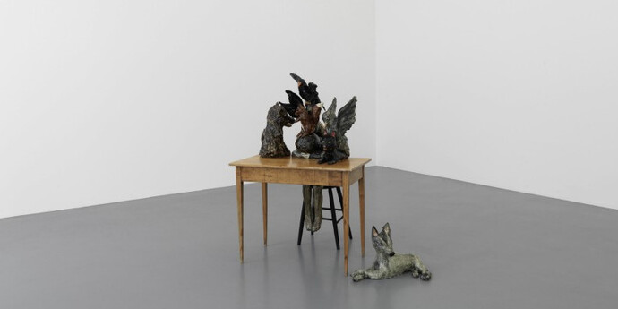 Klara Kristalova, Exhibition view. Courtesy of Perrotin 