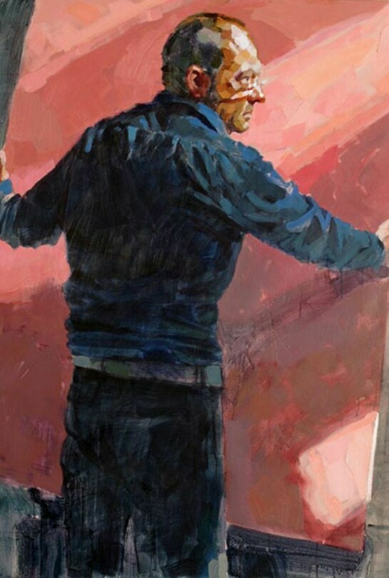 Laurent Dauptain, Autoportrait (1612), 2014, Oil on Canvas, 57½" x 44¾"