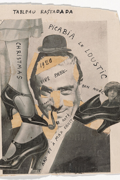 Francis Picabia. Tableau Rastadada, 1920
Collage and ink on paper, 19 x 17.1 cm. The Museum of Modern Art, New York © 2016 ProLitteris, Zurich
