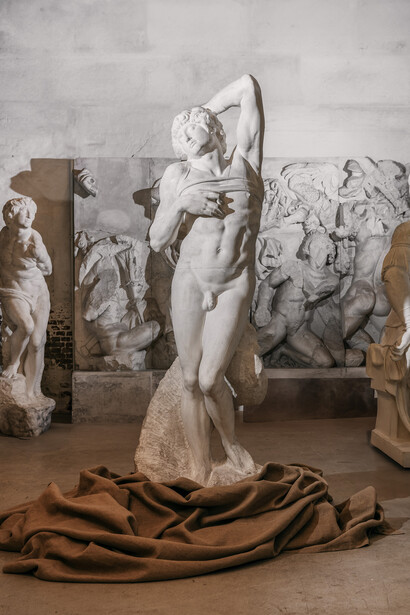 Michelangelo imperfect, artwork in exhibition. Courtesy of Statens Museum for Kunst