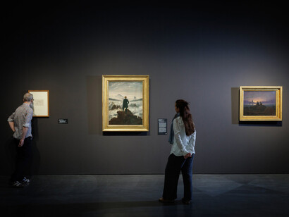 Caspar David Friedrich, The painter, exhibition view. Courtesy of Albertinum Museum