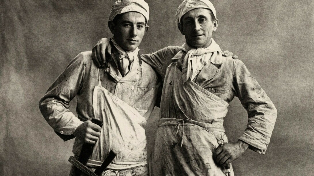 Irving Penn,  Macellai/Les Garçons bouchers, 1950,  Irving Penn|Les Garçons Bouchers, Paris, 1950 © Condé Nast, particolare