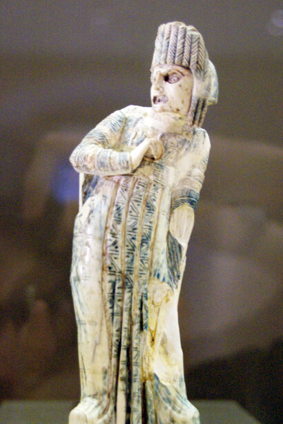 Statuetta di un attore del teatro romano esposta al Petit Palais di Parigi