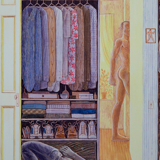 Bryan Rogers, Getting ready (detail), 2025. Courtesy of Monya Rowe Gallery