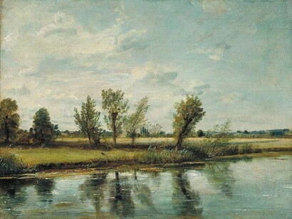 Watermeadows near Salisbury, John Constable, 1829/30, oil on canvas. © Victoria and Albert Museum, London