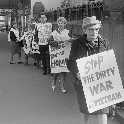 Anti-Vietnam war protest in 1965