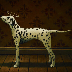 Gavin Watson, Salivation, oil on linen, 45.75 x 35.5 cm, photo by John Donoghue