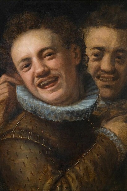 «Dos hombres riendo» (1574), Hans von Aachen