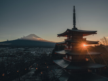 Mount Fuji from Chureito Pagoda