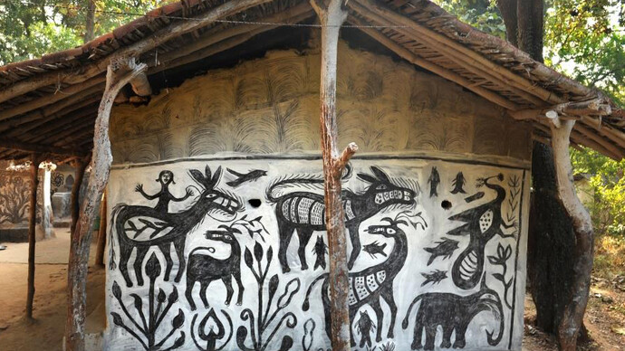 Deidi Von Schaewen, House in the compound of Bulu Imam, Sanskriti, Khovar style