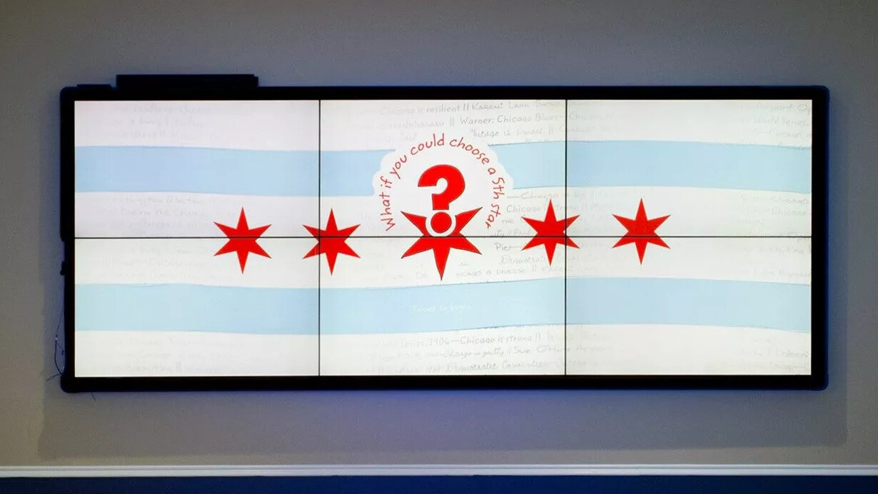 The fifth star challenge, exhibition view. Courtesy of the Chicago History Museum