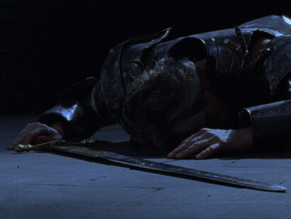 Jan Fabre, Lancelot (2004), still, 16 mm film, 8’17”, © Angelos bvba, courtesy the artist and Ronchini Gallery