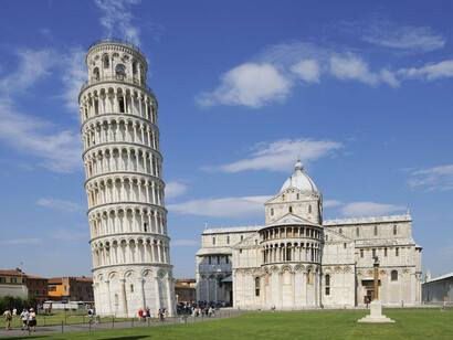 Baptisterio, catedral y campanario (Torre inclinada), Piazza dei Miracoli, Pisa, Italia