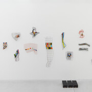 Franck Scurti, Grids of life, exhibition view. Courtesy of Meessen
