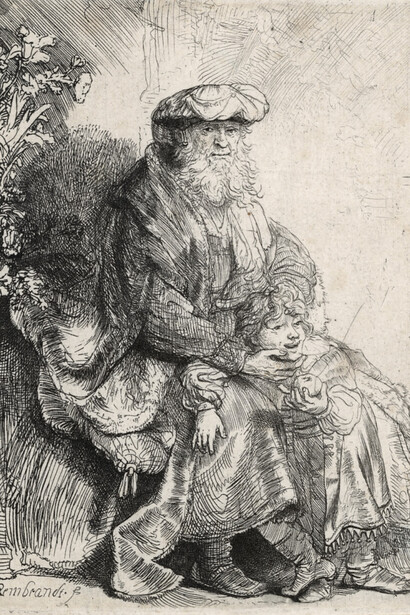Rembrandt, Jakob en Benjamin (detail), ca. 1637. Mit freundlicher genehmigung des Museum Het Rembrandthuis
