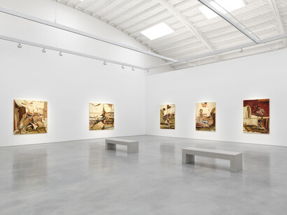 Luke Agada, Between two suns, exhibition view. Courtesy of Roberts Projects 