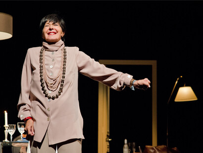 Escena de la representación de "Olivia y Eugenio"