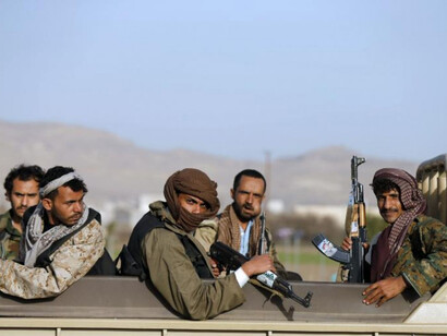 Fighters in Yemen