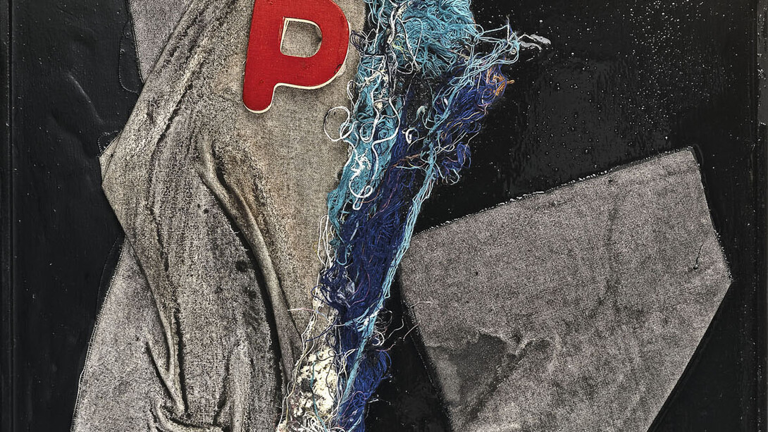 Claudio Marini, Untitled, detail, 2014, mixed media on wood, 35 x 30 cm
