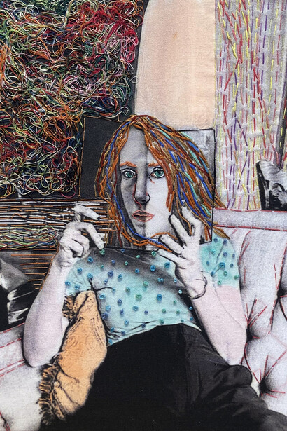 Orly Cogan, The book within (detail), 2026. Courtesy of Robert Mann Gallery