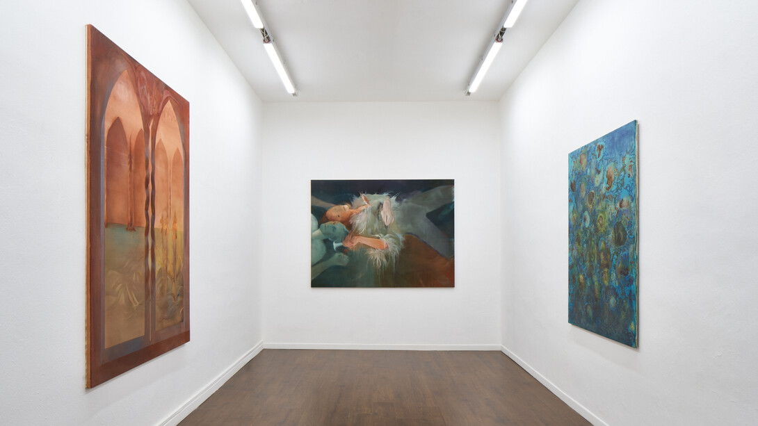 Varios artists, Black bile and sunflowers, exhibition view. Courtesy of The Address