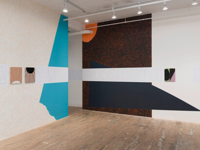 Ulrike Müller, Walkthrough, exhibition view. Courtesy of Hoffman Donahue Gallery